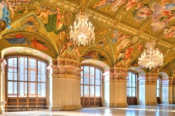 Viennaslide-00010340h Wien, Palais des Niederösterreichischen Landhauses, Sitzungssaal, Deckengemälde von Antonio Beduzzi 1710