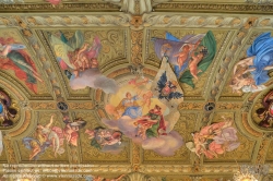 Viennaslide-00010342h Wien, Palais des Niederösterreichischen Landhauses, Sitzungssaal, Deckengemälde von Antonio Beduzzi 1710