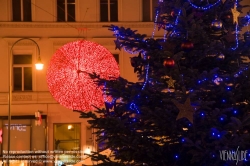 Viennaslide-00010377 Wien, Innenstadt, Rotenturmstraße, Weihnachtsschmuck - Vienna, Christmas Decoration in the Historic Center