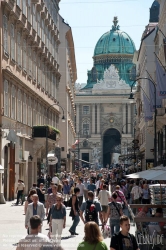 Viennaslide-00015317 Wien, Kohlmarkt und Hofburg, Michaelerkuppel - Vienna, Kohlmarkt and Hofburg