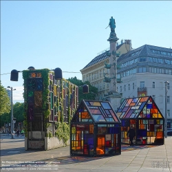 Viennaslide-00020166 Wien, Kunstobjekte am Praterstern // Vienna, Art Objects in Public Space