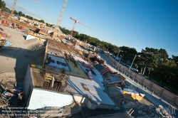 Viennaslide-00022111 Wien, Neubau der Wirtschaftsuniversität im Prater, Zustand Juni 2011 - Vienna, Construction Site of New Vienna University of Economics and Business