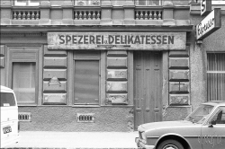 Viennaslide-00030015 Wien, altes Geschäft in den 1980er Jahren