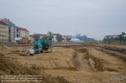 Viennaslide-00030192 Wien, Stadtentwicklungsgebiet Aspangbahnhof, Ausgrabungen der ehemaligen Hafenbecken des Wiener Neustädter Kanals