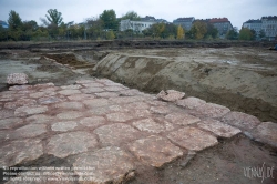 Viennaslide-00030195 Wien, Stadtentwicklungsgebiet Aspangbahnhof, Ausgrabungen der ehemaligen Hafenbecken des Wiener Neustädter Kanals