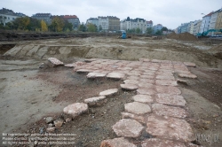 Viennaslide-00030204 Wien, Stadtentwicklungsgebiet Aspangbahnhof, Ausgrabungen der ehemaligen Hafenbecken des Wiener Neustädter Kanals