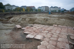 Viennaslide-00030209 Wien, Stadtentwicklungsgebiet Aspangbahnhof, Ausgrabungen der ehemaligen Hafenbecken des Wiener Neustädter Kanals