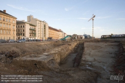 Viennaslide-00030212 Wien, Stadtentwicklungsgebiet Aspangbahnhof, Ausgrabungen der ehemaligen Hafenbecken des Wiener Neustädter Kanals