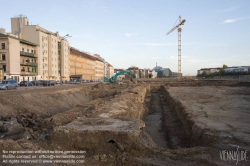 Viennaslide-00030214 Wien, Stadtentwicklungsgebiet Aspangbahnhof, Ausgrabungen der ehemaligen Hafenbecken des Wiener Neustädter Kanals