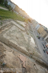 Viennaslide-00030235 Wien, Stadtentwicklungsgebiet Aspangbahnhof, Ausgrabungen der ehemaligen Hafenbecken des Wiener Neustädter Kanals