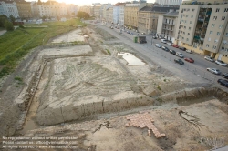 Viennaslide-00030236 Wien, Stadtentwicklungsgebiet Aspangbahnhof, Ausgrabungen der ehemaligen Hafenbecken des Wiener Neustädter Kanals