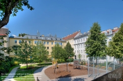 Viennaslide-00060194h Wien, Park im Sechsten Bezirk