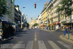 Viennaslide-00061116 Wien, Mariahilferstraße vor dem Umbau zur Fußgängerzone