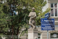 Viennaslide-00070238 Wien, Augustinplatz, Augustinstatue // Vienna, Statue of Augustin (Historic Myth)