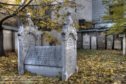 Viennaslide-00091202h Wien, Jüdischer Friedhof Seegasse - Vienna, Jewish Graveyard Seegasse