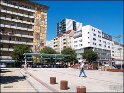 Viennaslide-00120101 Wien, Meidlinger Hauptstraße, Entwurf von Boris Podrecca, Fertigstellung 1994