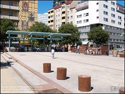 Viennaslide-00120102 Wien, Meidlinger Hauptstraße, Entwurf von Boris Podrecca, Fertigstellung 1994