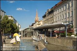 Viennaslide-00150156 Wien, Meiselmarkt und Wasserwelt, Architekten Rudolf Guttmann und Rupert Falkner, ca 1995