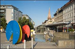 Viennaslide-00150160 Wien, Meiselmarkt und Wasserwelt, Architekten Rudolf Guttmann und Rupert Falkner, ca 1995