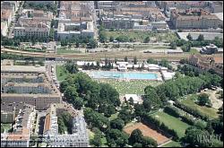 Viennaslide-00160009 Wien, Kongressbad, Luftbild - Vienna, Aerial View