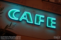 Viennaslide-00251932 Wien, Neonlicht 'Cafe'