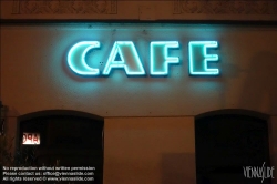 Viennaslide-00251933 Wien, Neonlicht 'Cafe'