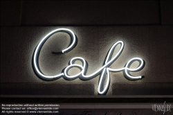 Viennaslide-00251934 Wien, Neonlicht 'Cafe'