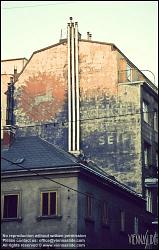 Viennaslide-00252111 Wien, Gumpendorferstraße, Außenwerbung auf einer Feuermauer, Hirsch-Seife, Schicht-Seife