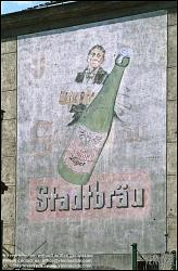 Viennaslide-00252115 Wien, Außenwerbung auf einer Feuermauer, Stadtbräu