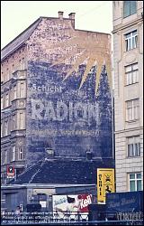 Viennaslide-00252118 Wien, Wienzeile nahe Pilgrambrücke, Außenwerbung auf einer Feuermauer, Radion