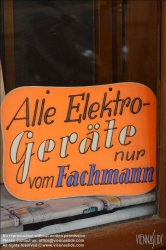 Viennaslide-00259526 Wien, Elektrogeräte, altes Werbeschild