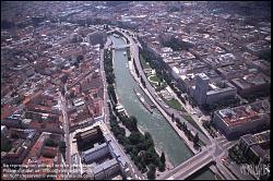 Viennaslide-00310191 Wien, Donaukanal, Schottenring, Ringturm, Luftbild