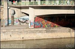 Viennaslide-00310317 Wien, Donaukanal