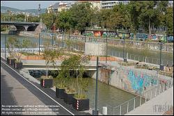 Viennaslide-00310335 Wien, Donaukanal, Umbau der Kaiserbadschleuse zu 'Hängenden Gärten'