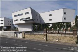 Viennaslide-00310975 Wien, Donaukanal, Spittelau, Wohnbauten von Zaha Hadid, 2005