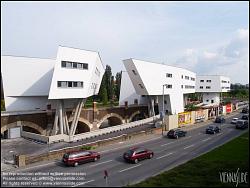 Viennaslide-00310988 Wien, Donaukanal, Studentenheim von Zaha Hadid