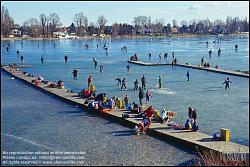 Viennaslide-00312125 Wien, Alte Donau im Winter