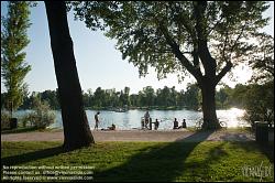 Viennaslide-00312204 Wien, Sommer an der Alten Donau