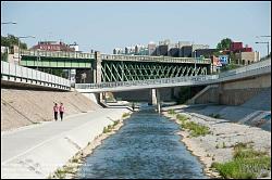 Viennaslide-00319298 Wien, Wienfluss, Wientalradweg bei Ober St Veit