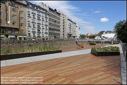 Viennaslide-00319330 Wien, Wienfluss nahe Pilgrambrücke, Wientalterrasse