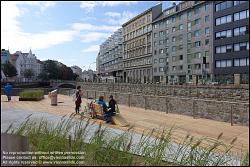 Viennaslide-00319332 Wien, Wienfluss nahe Pilgrambrücke, Wientalterrasse