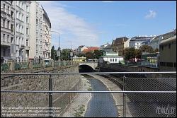 Viennaslide-00319336 Wien, Wienfluss nahe Pilgrambrücke, Wientalterrasse