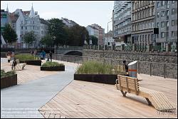 Viennaslide-00319339 Wien, Wienfluss nahe Pilgrambrücke, Wientalterrasse