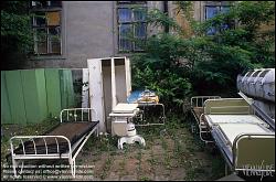 Viennaslide-00350017 Wien, Krankenhaus, Altes AKH, Abbruch des Traktes Garnisongasse in den 1980er Jahren