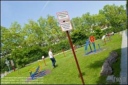 Viennaslide-00350133 Wien, AKH, Spielplatz für Erwachsene - Vienna, Playground for Adults