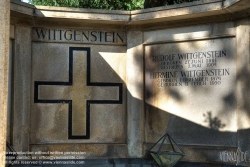 Viennaslide-00371123h Wien, Zentralfriedhof, Grab von Familie Wittgenstein - Vienna Zentralfriedhof Cemetery, Grave of the Wittgenstein Family