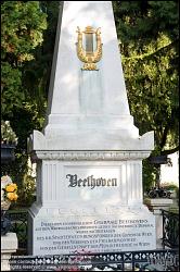 Viennaslide-00371127 Wien, Zentralfriedhof, Gedenkstein Ludwig van Beethoven (1770-1827) - Vienna Zentralfriedhof Cemetery, Ludwig van Beethoven Monument