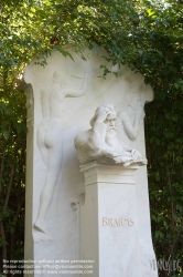 Viennaslide-00371129 Wien, Zentralfriedhof; Ehrengrab Johannes Brahms (1833-1897) - Vienna Zentralfriedhof Cemetery, Grave of Johannes Brahms (1833-1897)