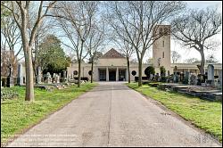 Viennaslide-00371152f Wien, Zentralfriedhof, Aufbahrungshalle III von Karl Ehn