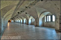 Viennaslide-00380379h Wien, Schloss Neugebäude, Untergeschoß, Tanzsaal - Vienna, Neugebaeude Palace, Interior Lower Floor